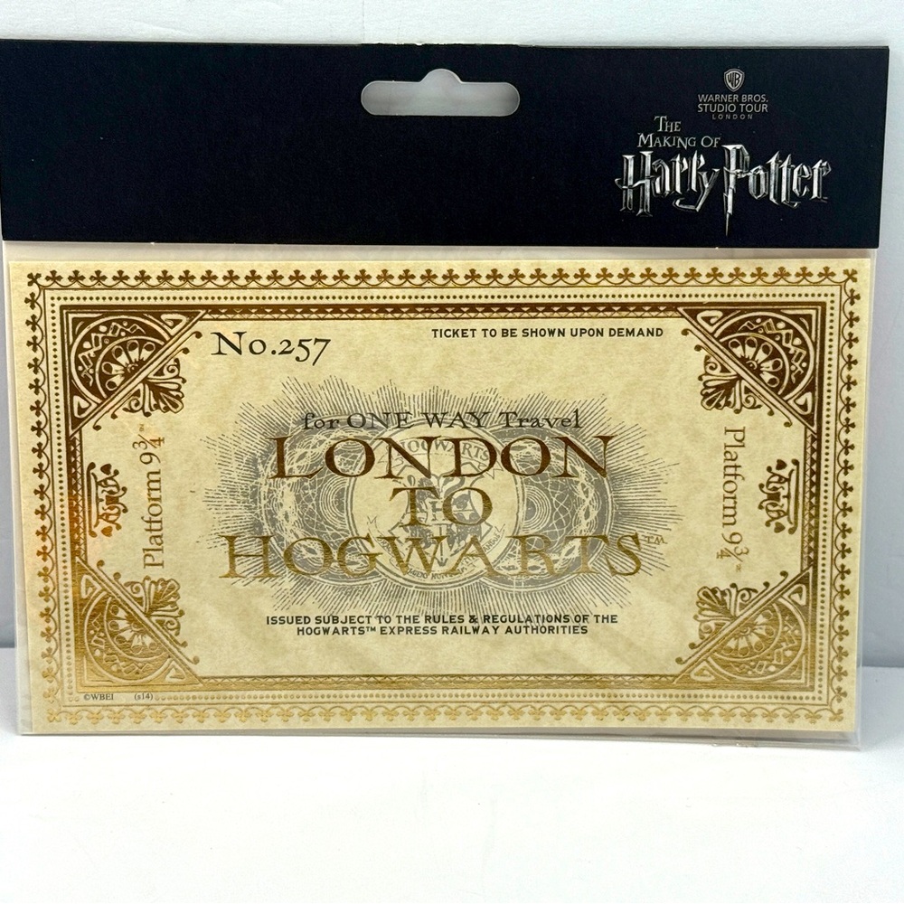 Harry Potter Hogwarts Express Ticket Train London Warner Bros Studio Tour 2015